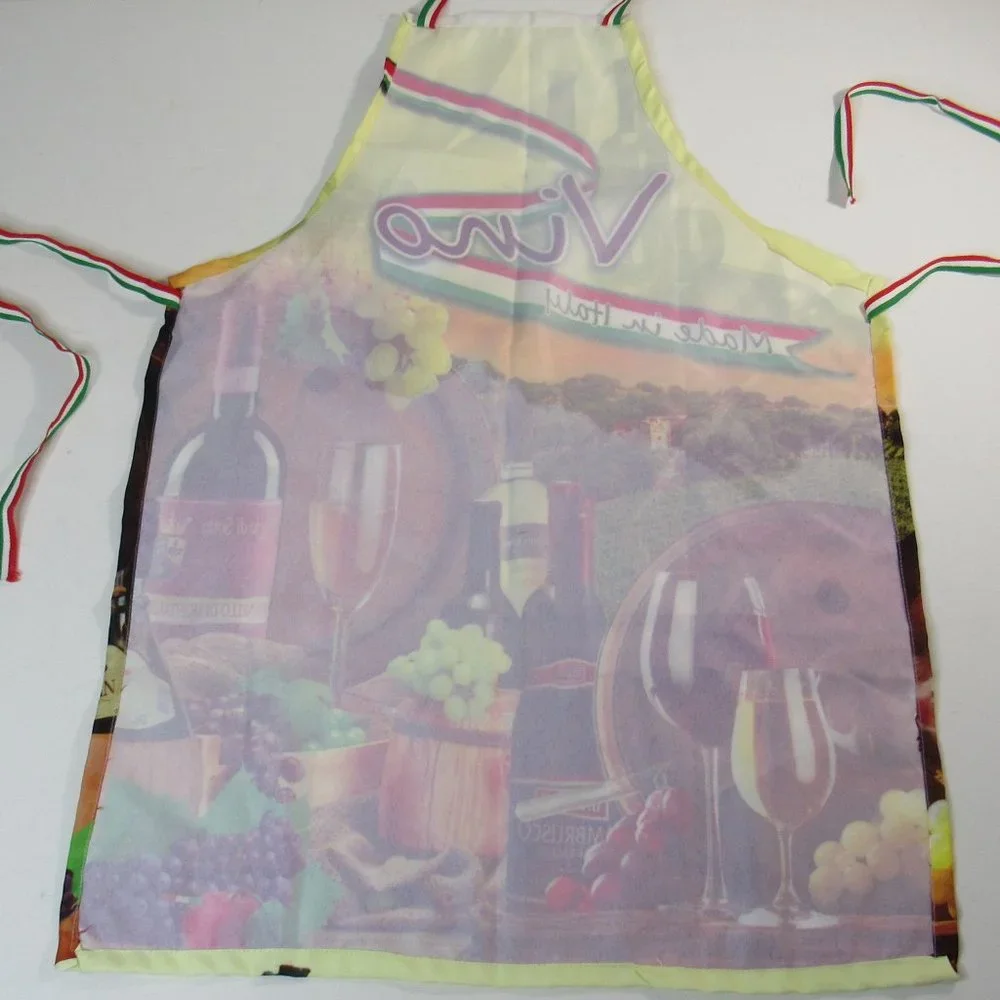 Vino Made In Italy - Italian Themed Vineyard Winery Bib Aprons for Men/Women